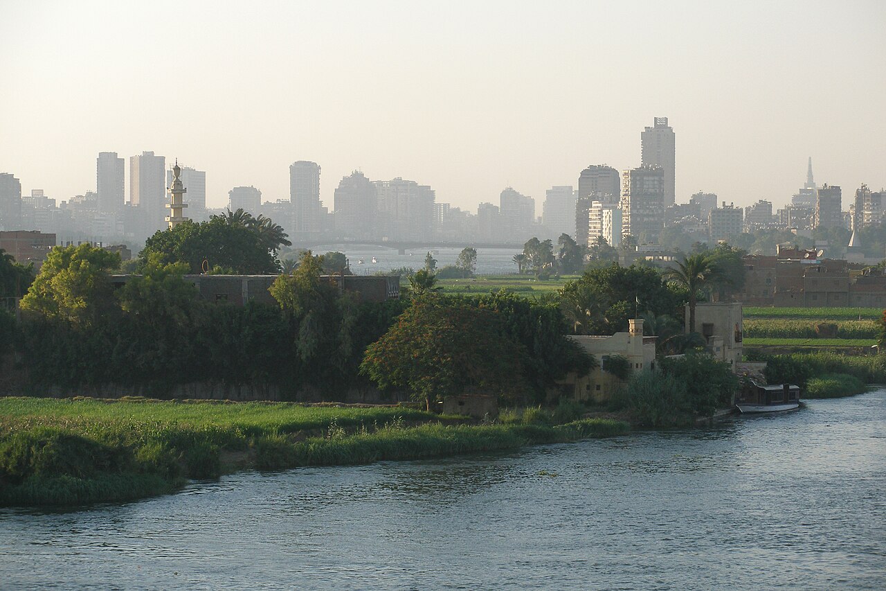 Palastine skyline and the Nile